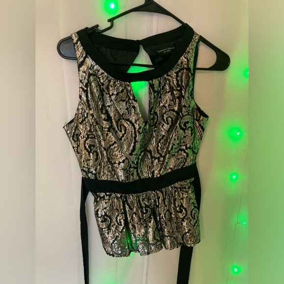 Black and gold sparkly top - Picture 1 of 3